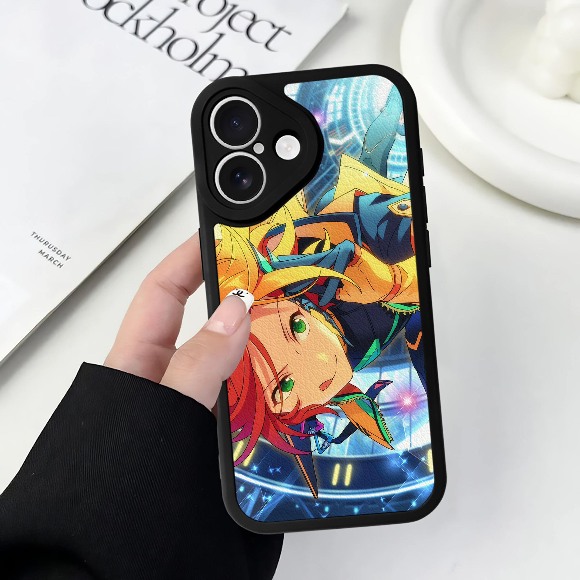 （画像用） あんさんぶるスターズ! Ensemble Stars 【iPhone 16シリーズ対応】シリコンスマホケース（レザー調） 材質：シリコン